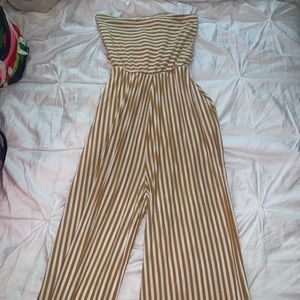 Striped jumpsuit